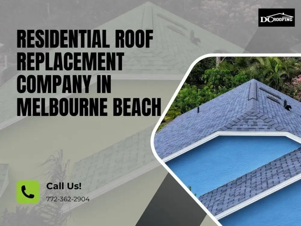 Residential roof replacement service in Melbourne Beach by DC Roofing Inc.