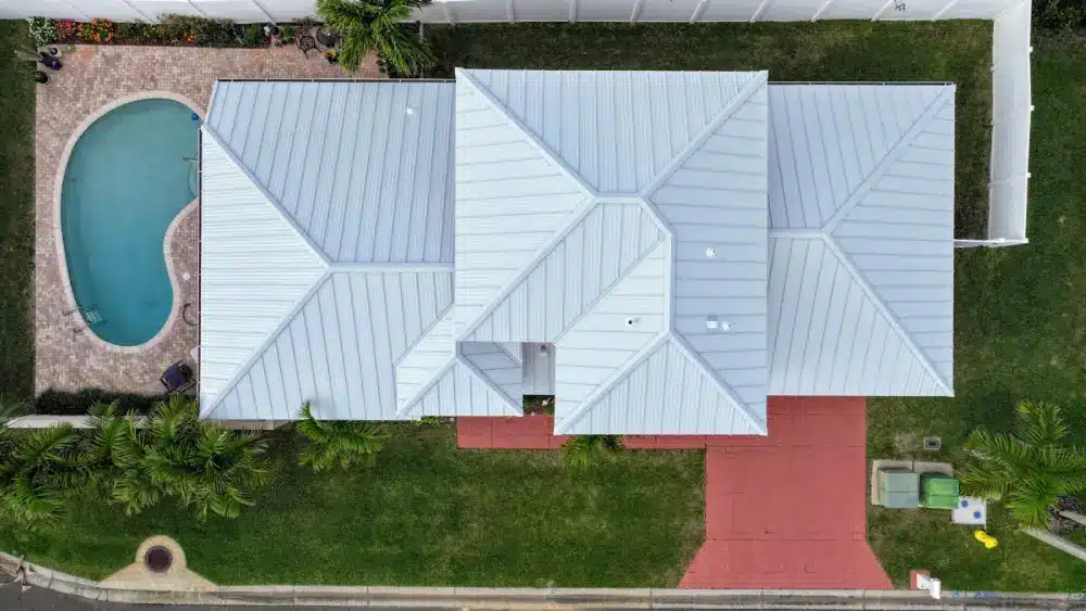 Top view of Melbourne house roof for professional roof inspection